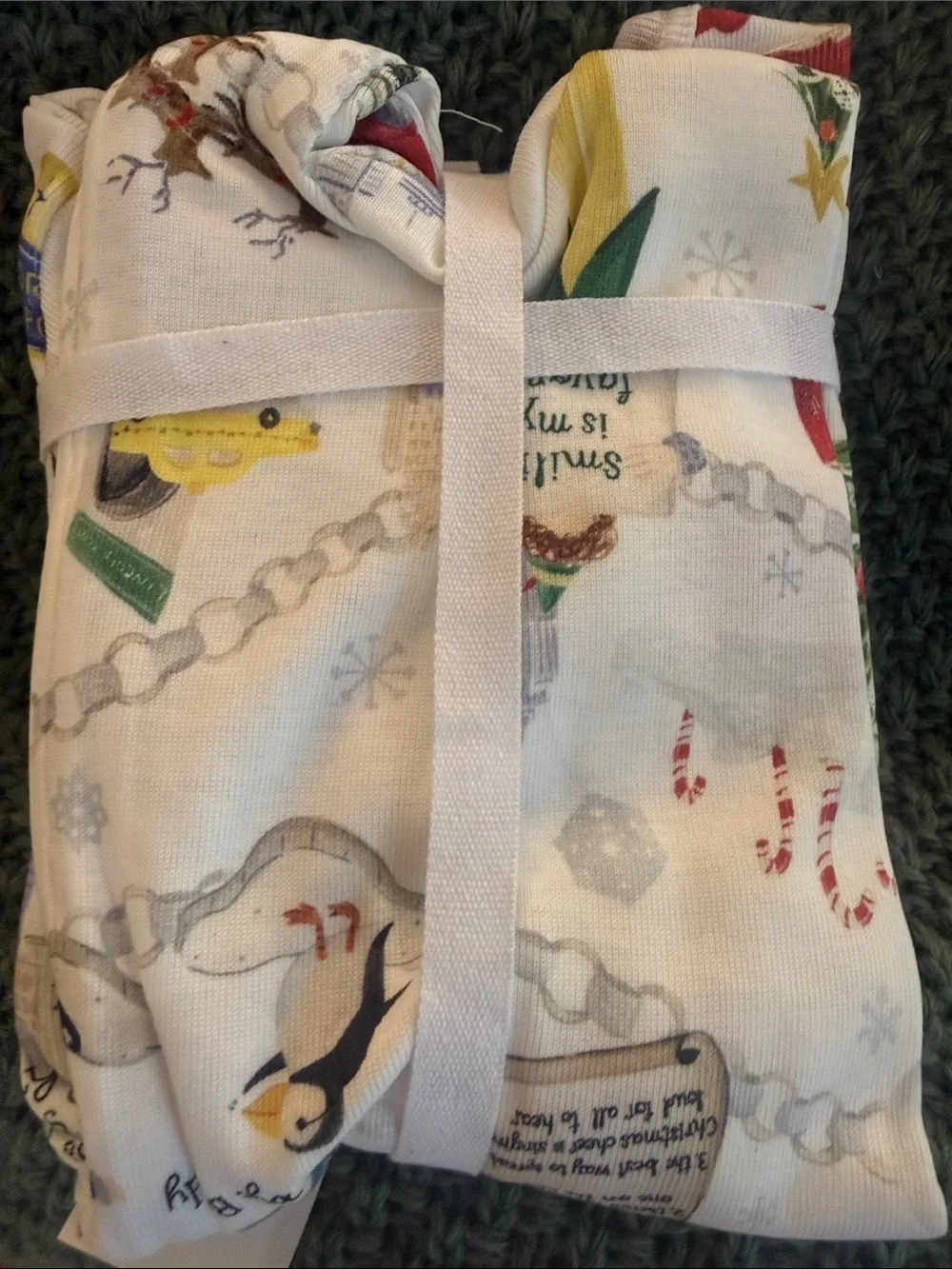 NWT Pottery Barn Kids Buddy ELF Movie Pajamas Organic Sleeper 3/6 6-9 12/18 24